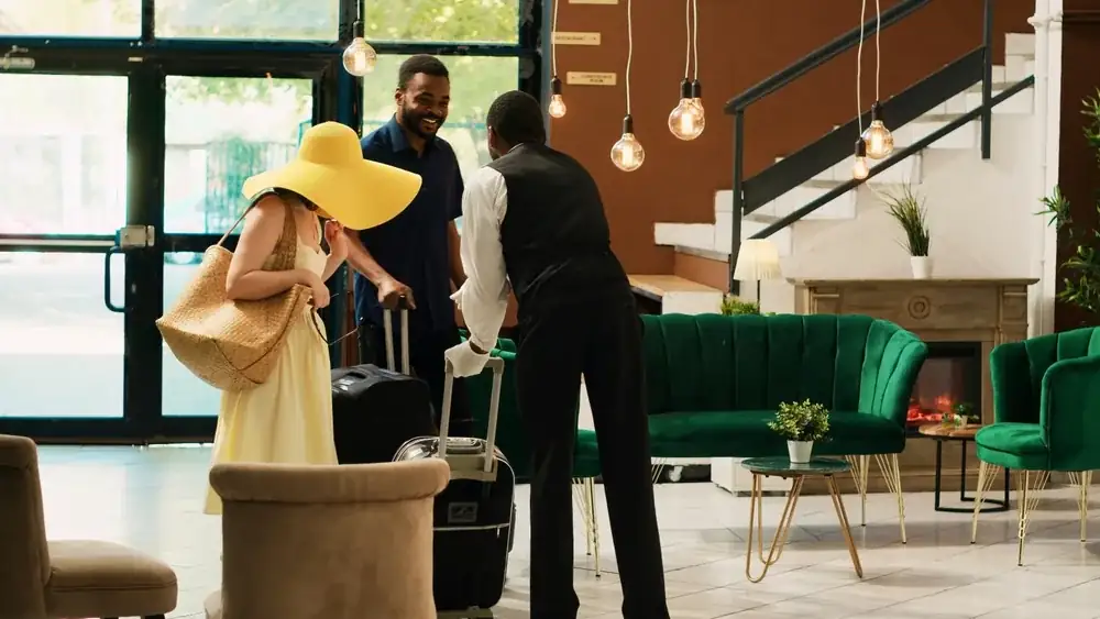 A personal welcome in a luxury hotel